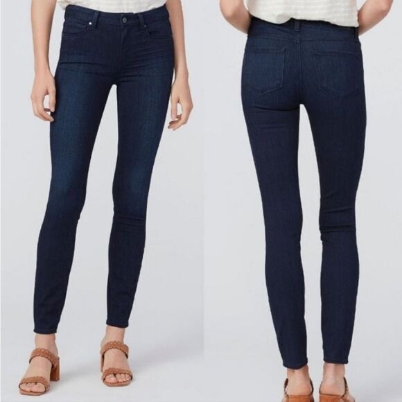 Paige Verdugo Ankle Dark Wash Blue Jeans (26) - Picture 1 of 8